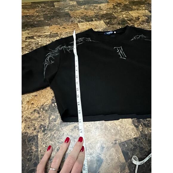 Jk. ptwso cropped black t-shirt with unique design - Picture 8 of 8